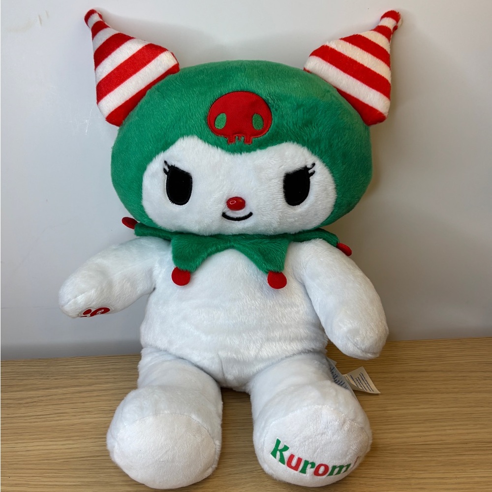 Build-A-Bear‎ Sanrio Kuromi Christmas Elf Plush White Green Red 16 inch 2023